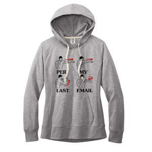 Per My Last Email Funny Women's Fleece Hoodie