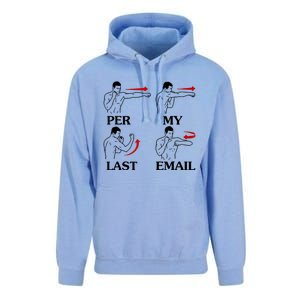 Per My Last Email Funny Unisex Surf Hoodie