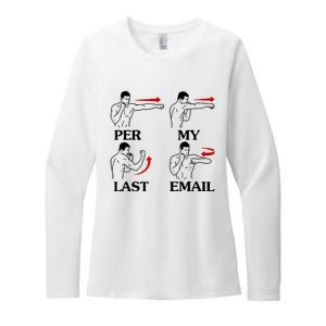 Per My Last Email Funny Womens CVC Long Sleeve Shirt