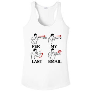 Per My Last Email Funny Ladies PosiCharge Competitor Racerback Tank