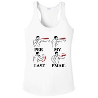 Per My Last Email Funny Ladies PosiCharge Competitor Racerback Tank