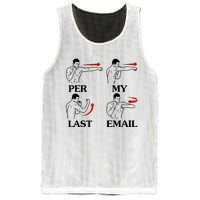 Per My Last Email Funny Mesh Reversible Basketball Jersey Tank