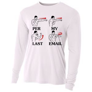 Per My Last Email Funny Cooling Performance Long Sleeve Crew