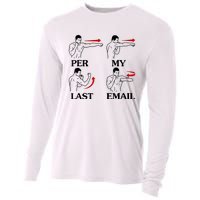 Per My Last Email Funny Cooling Performance Long Sleeve Crew