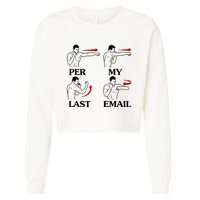 Per My Last Email Funny Cropped Pullover Crew