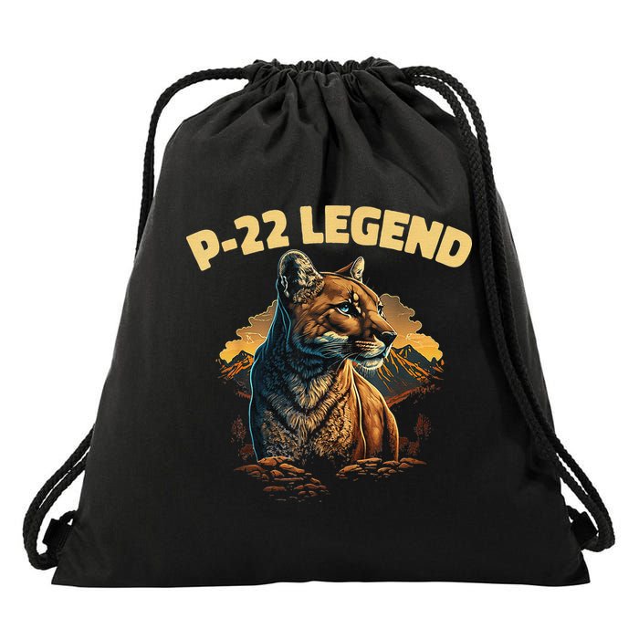 P-22 Mountain Lion Silver Lake P22 Drawstring Bag