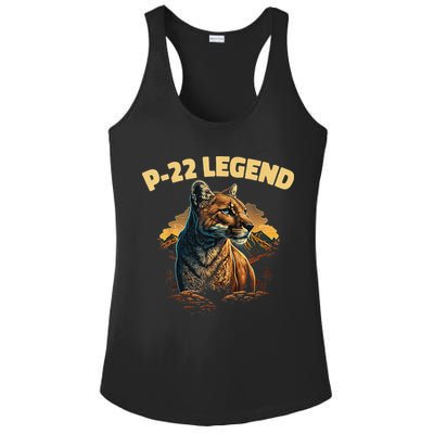 P-22 Mountain Lion Silver Lake P22 Ladies PosiCharge Competitor Racerback Tank