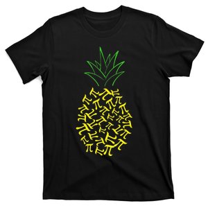 Pineapple Math Lover Teacher 3.14 Symbol Pi Day T-Shirt