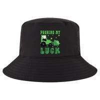 Pushing My Luck Tractor St Patricks Day Cool Comfort Performance Bucket Hat
