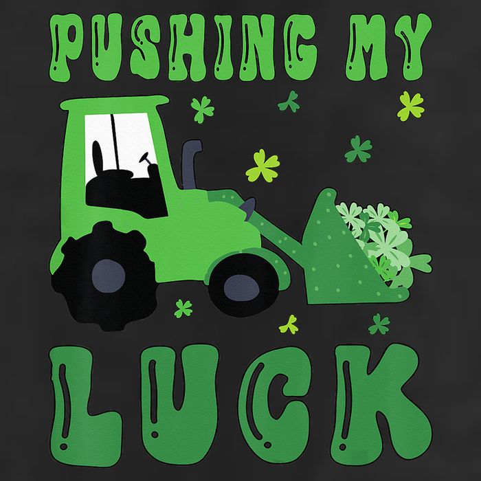 Pushing My Luck Tractor St Patricks Day Cool Comfort Performance Bucket Hat