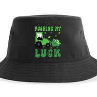 Pushing My Luck Tractor St Patricks Day Sustainable Bucket Hat
