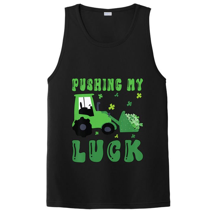 Pushing My Luck Tractor St Patricks Day PosiCharge Competitor Tank