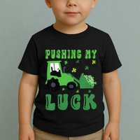 Pushing My Luck Tractor St Patricks Day Toddler T-Shirt