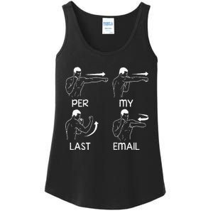 Per My Last Email Funny Ladies Essential Tank