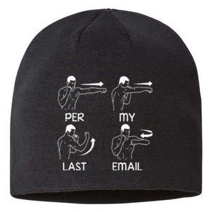 Per My Last Email Funny Sustainable Beanie