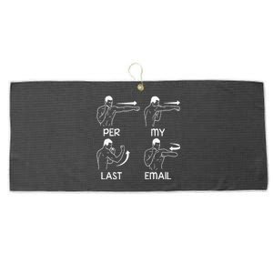 Per My Last Email Funny Large Microfiber Waffle Golf Towel