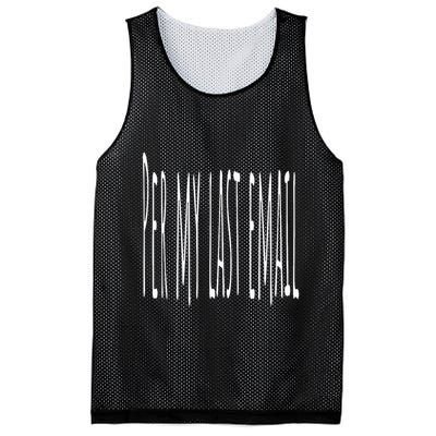 Per My Last Email Work From Home Mesh Reversible Basketball Jersey Tank