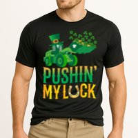 Pushing My Luck Funny Wheel Loader St Paddy’S Day Meaningful Gift Cooling Performance Crew T-Shirt