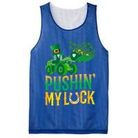Pushing My Luck Funny Wheel Loader St Paddy’S Day Meaningful Gift Mesh Reversible Basketball Jersey Tank