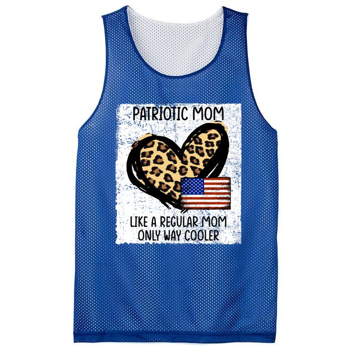 Patriotic Mom Like A Regular American Mom Cute Gift Mesh Reversible Basketball Jersey Tank