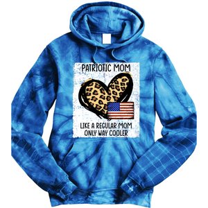 Patriotic Mom Like A Regular American Mom Cute Gift Tie Dye Hoodie