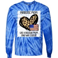 Patriotic Mom Like A Regular American Mom Cute Gift Tie-Dye Long Sleeve Shirt