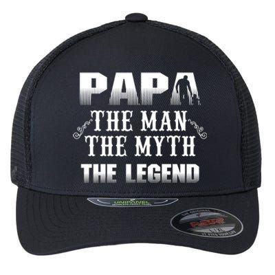 Papa Myth Legend Cute Gift Flexfit Unipanel Trucker Cap