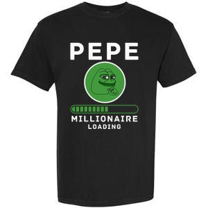 Pepe Millionaire Loading Crypto Meme Shitcoin Garment-Dyed Heavyweight T-Shirt