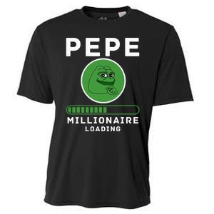 Pepe Millionaire Loading Crypto Meme Shitcoin Cooling Performance Crew T-Shirt