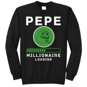 Pepe Millionaire Loading Crypto Meme Shitcoin Sweatshirt