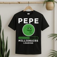 Pepe Millionaire Loading Crypto Meme Shitcoin T-Shirt