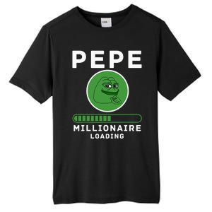 Pepe Millionaire Loading Crypto Meme Shitcoin Tall Fusion ChromaSoft Performance T-Shirt