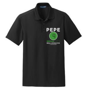 Pepe Millionaire Loading Crypto Meme Shitcoin Dry Zone Grid Polo