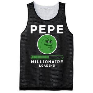 Pepe Millionaire Loading Crypto Meme Shitcoin Mesh Reversible Basketball Jersey Tank