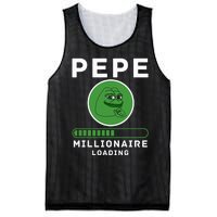 Pepe Millionaire Loading Crypto Meme Shitcoin Mesh Reversible Basketball Jersey Tank