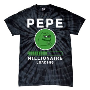 Pepe Millionaire Loading Crypto Meme Shitcoin Tie-Dye T-Shirt