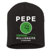 Pepe Millionaire Loading Crypto Meme Shitcoin Short Acrylic Beanie