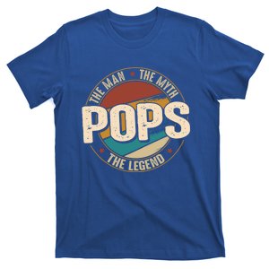 Pops Myth Legend Funny Fathers Day Pops Gift T-Shirt