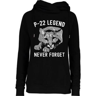 P-22 Mountain Lion Never Forget P-22 Exotic Animals Womens Funnel Neck Pullover Hood