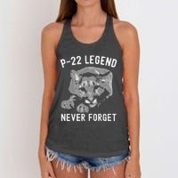 P-22 Mountain Lion Never Forget P-22 Exotic Animals Women's Knotted Racerback Tank