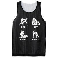 Per My Last Email Mesh Reversible Basketball Jersey Tank
