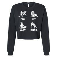 Per My Last Email Cropped Pullover Crew