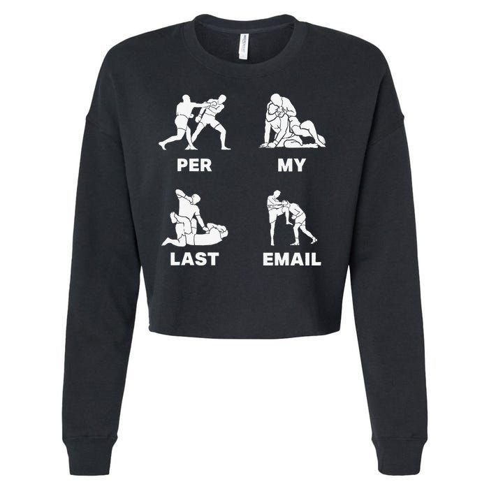 Per My Last Email Cropped Pullover Crew
