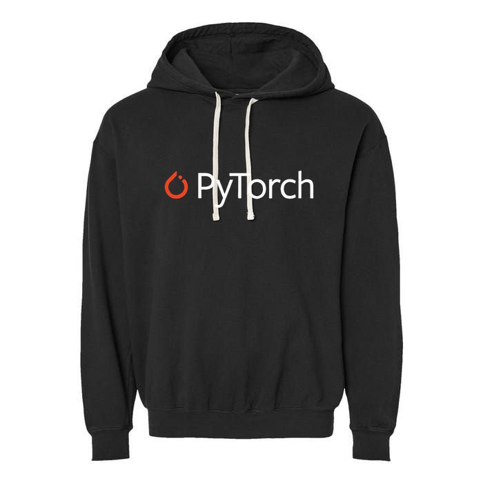 Pytorch Machine Learning Software For Developers Coders Garment-Dyed Fleece Hoodie