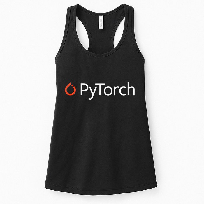Pytorch Machine Learning Software For Developers Coders Women's Racerback Tank