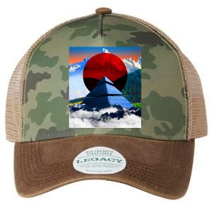 Pyramid Mountain Landscape Art Legacy Tie Dye Trucker Hat