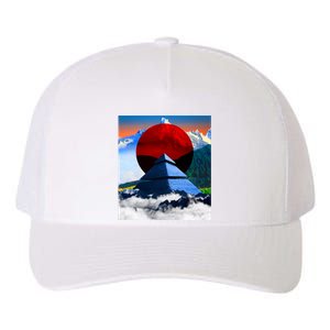 Pyramid Mountain Landscape Art Yupoong Adult 5-Panel Trucker Hat