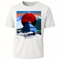 Pyramid Mountain Landscape Art Cooling Performance Crew T-Shirt