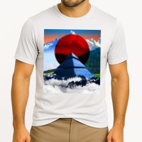 Pyramid Mountain Landscape Art Cooling Performance Crew T-Shirt
