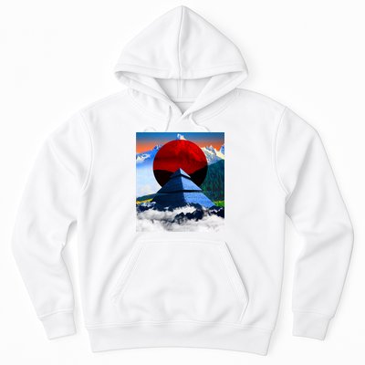 Pyramid Mountain Landscape Art Hoodie
